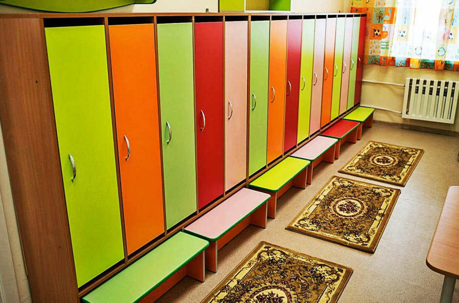 Раздевальные шкафы для детского сада