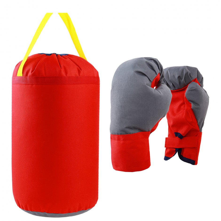 Детский боксёрский набор малый (перчатки+ груша d20 h35см), цвет микс