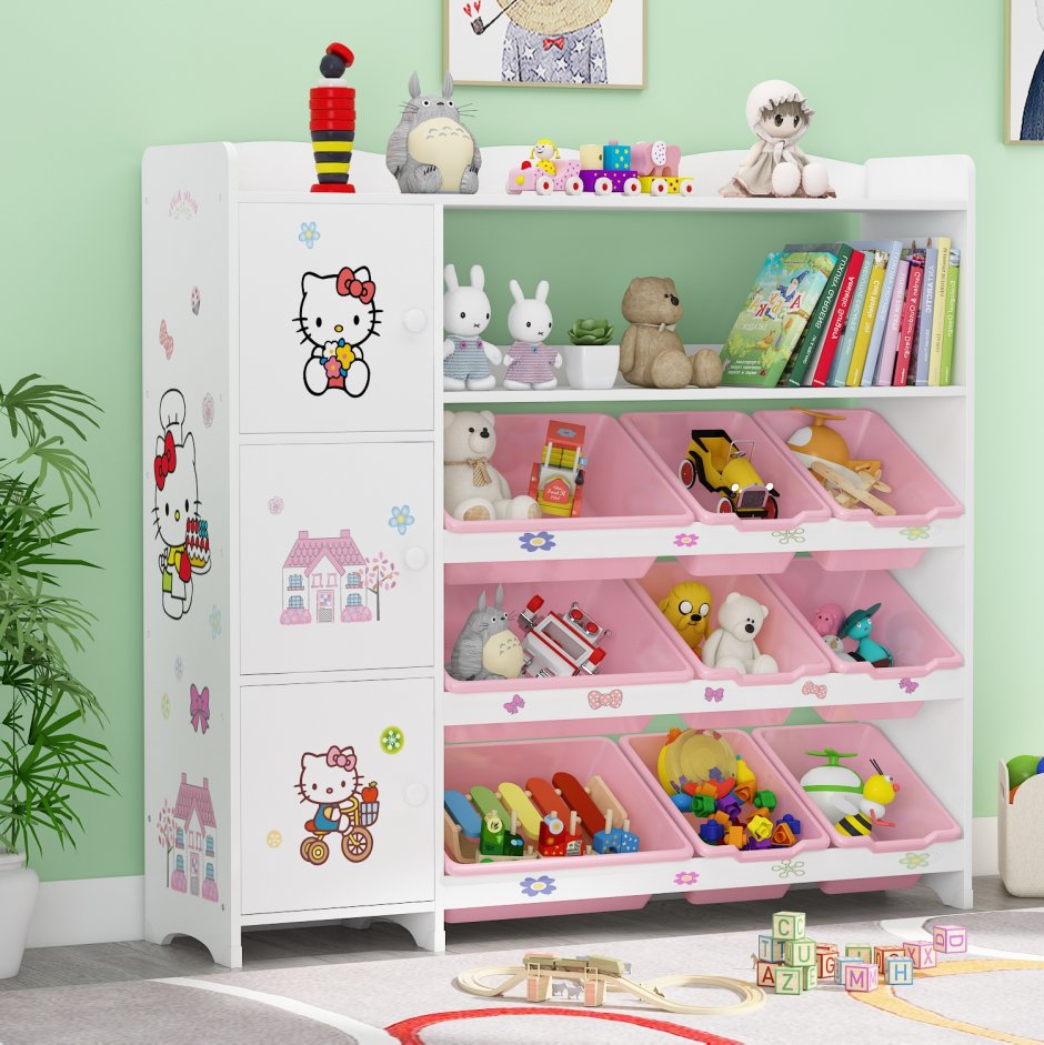 Шкаф для игрушек в детскую (64 фото)