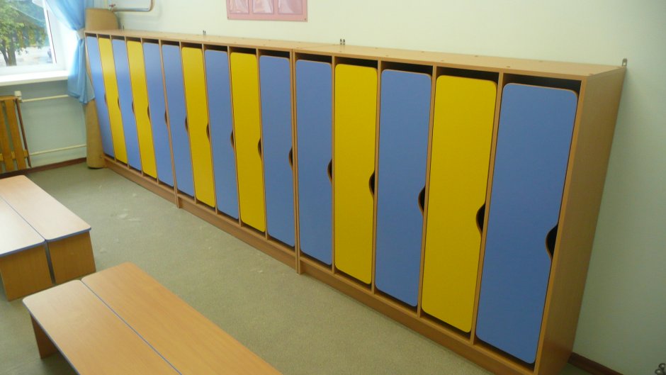Раздевальные шкафчики в детский сад