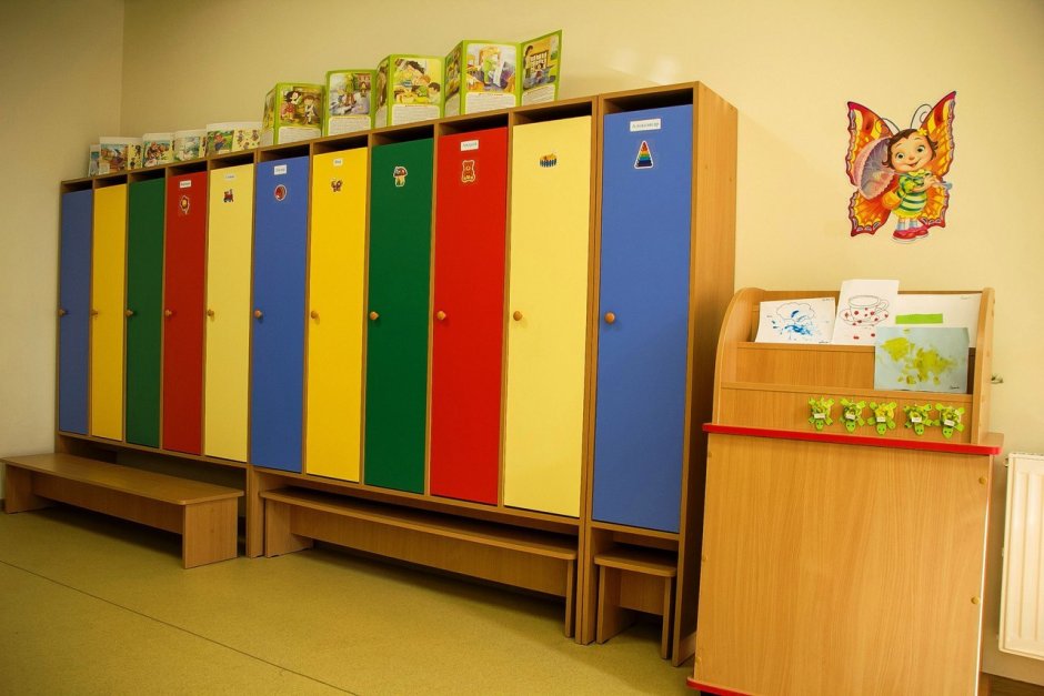 Скамейки к шкафчикам в детский сад
