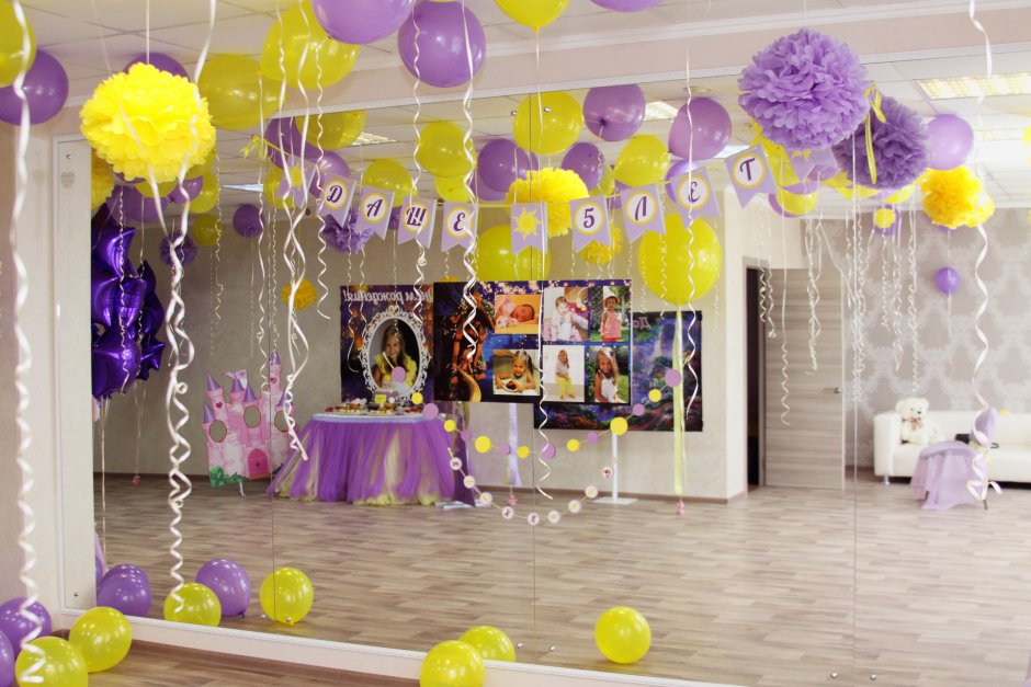 Украшение зала на день рождения ребенка