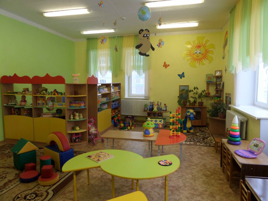 Обеденная зона в детском саду