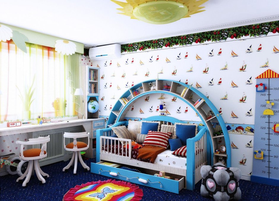Детские комнаты для мальчика дошкольника