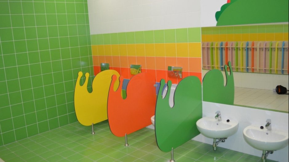 Перегородки в туалет для детского сада