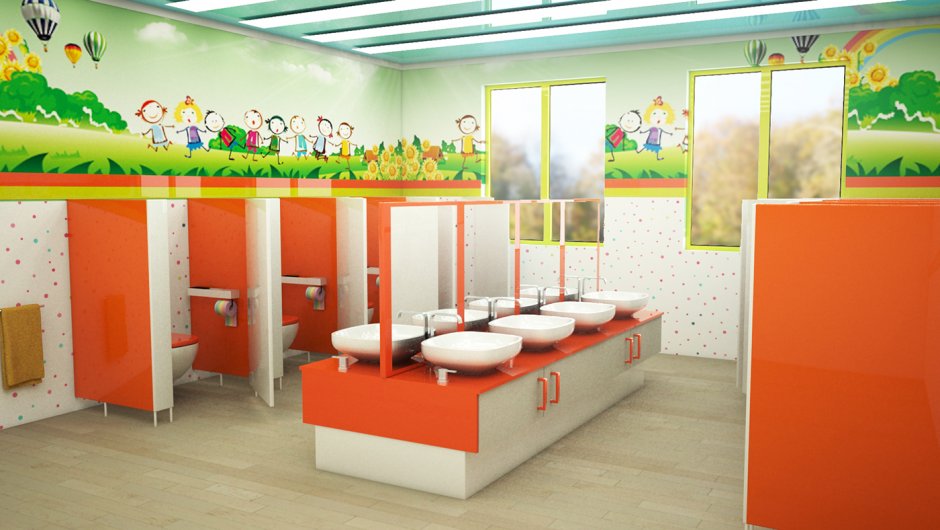Туалет в детском садике