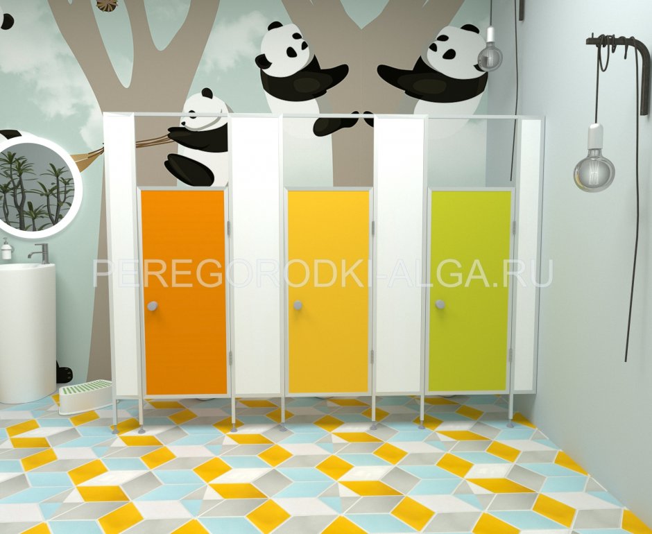 Туалетные перегородки для детских садов стандарт