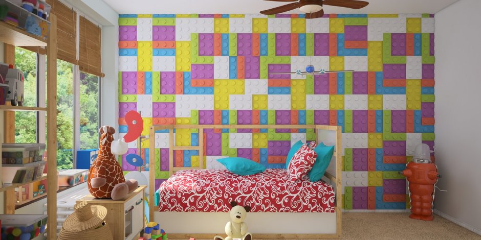 Разноцветные панели для стен