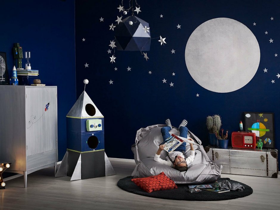 Декор для детской комнаты в космическом стиле