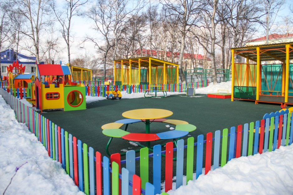 Детские площадки в детском саду