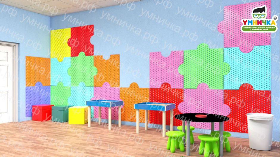 Настенные панели для стен в детском саду