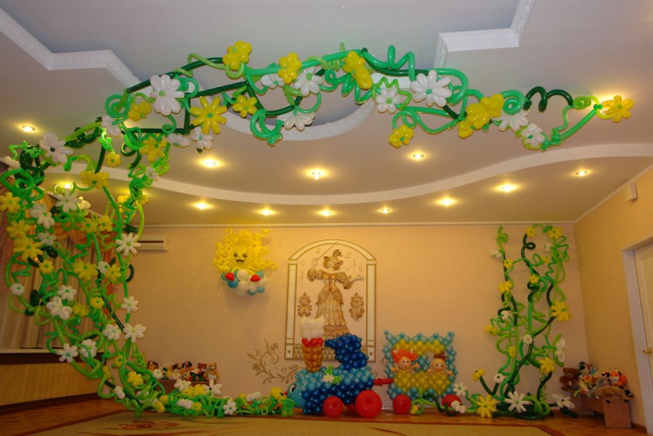 Весна декорации в детский сад
