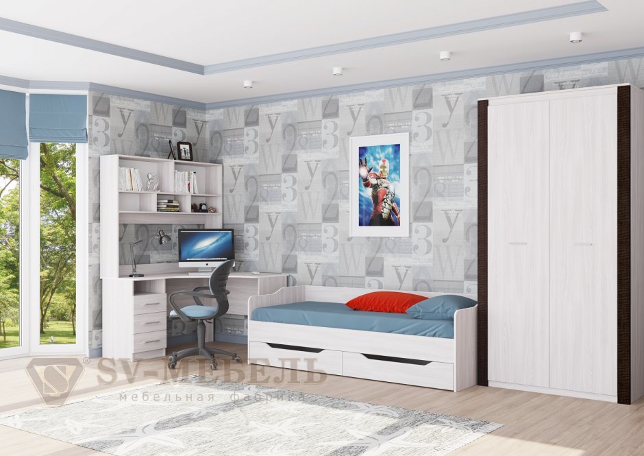 Гамма 20 ясень Анкор светлый / дуб венге