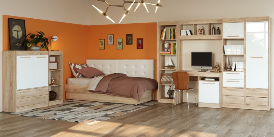 Шкаф-стеллаж Оксфорд ШКС-4