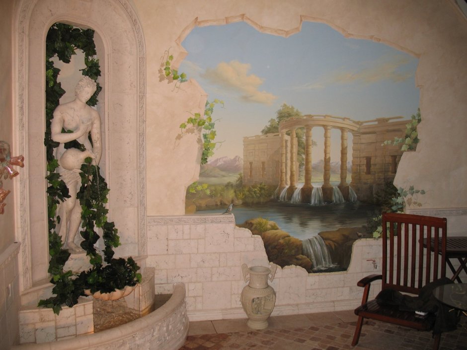 Роспись стен в греческом стиле