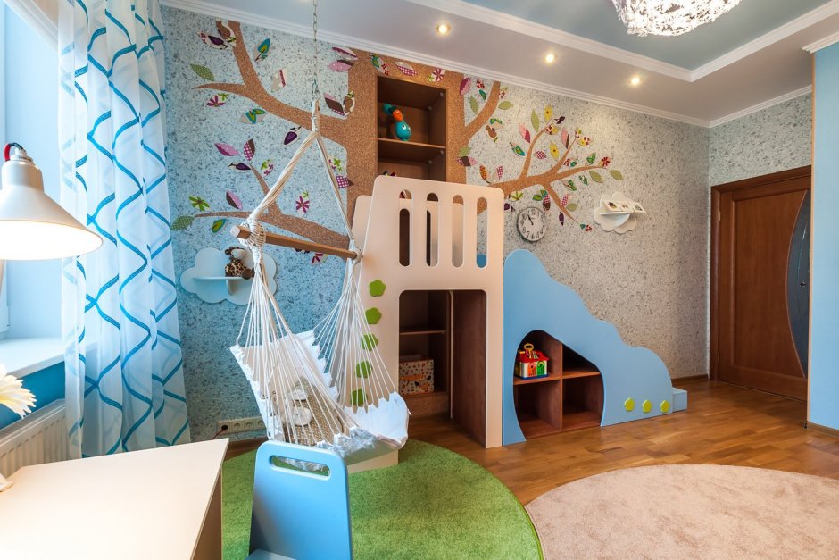 Декоративная штукатурка стен для детской комнаты