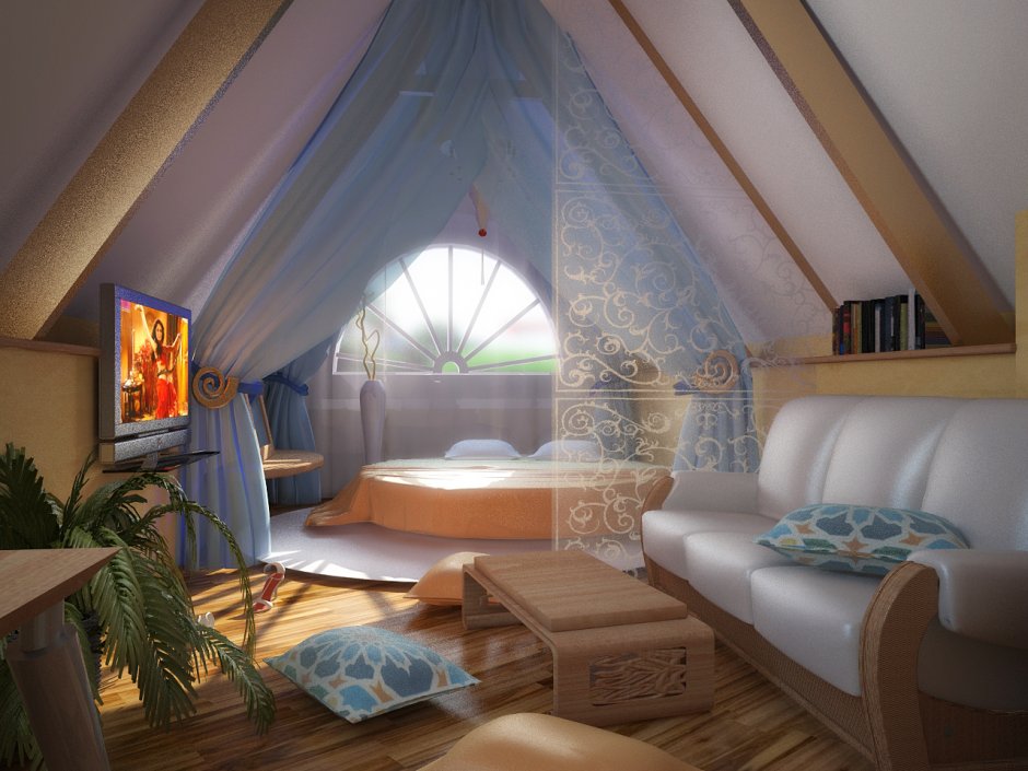 Мансарда в Восточном стиле