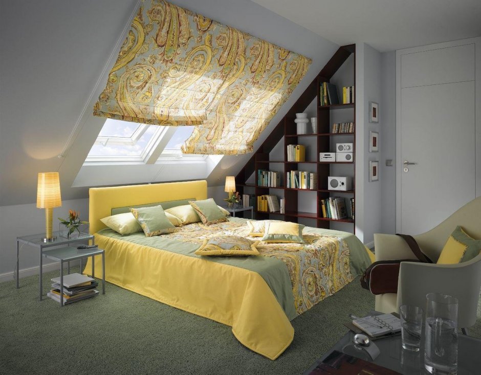 Комната на чердаке для девочки подростка