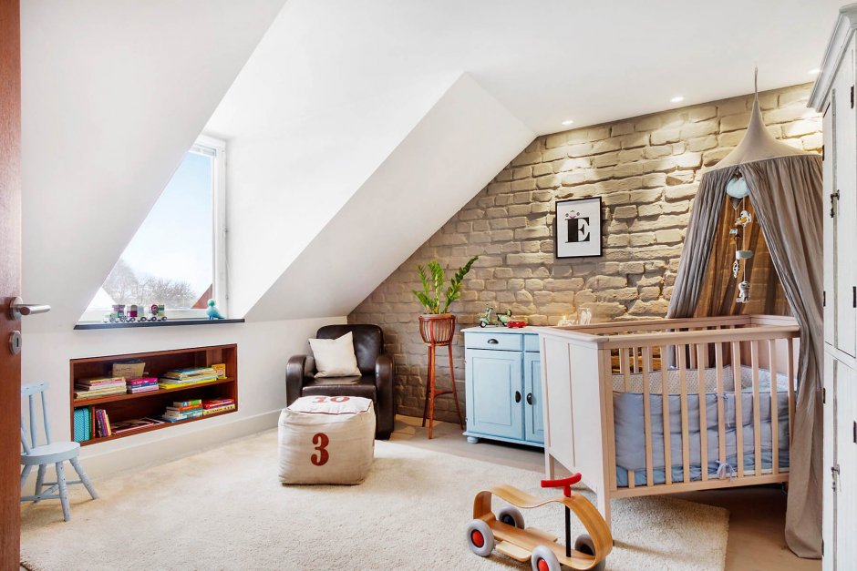 Спальня на мансарде