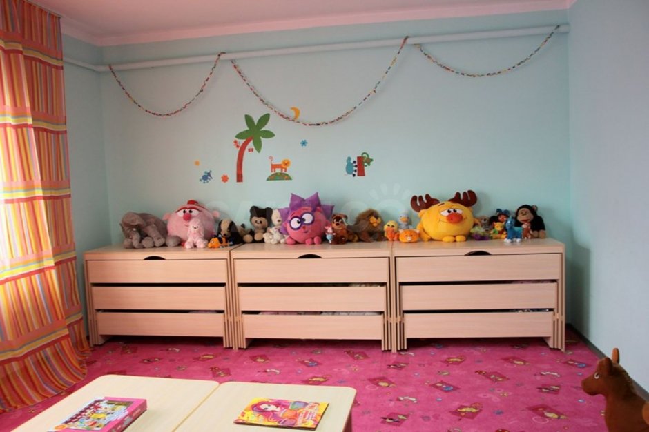 Расстановка кроватей в детском саду