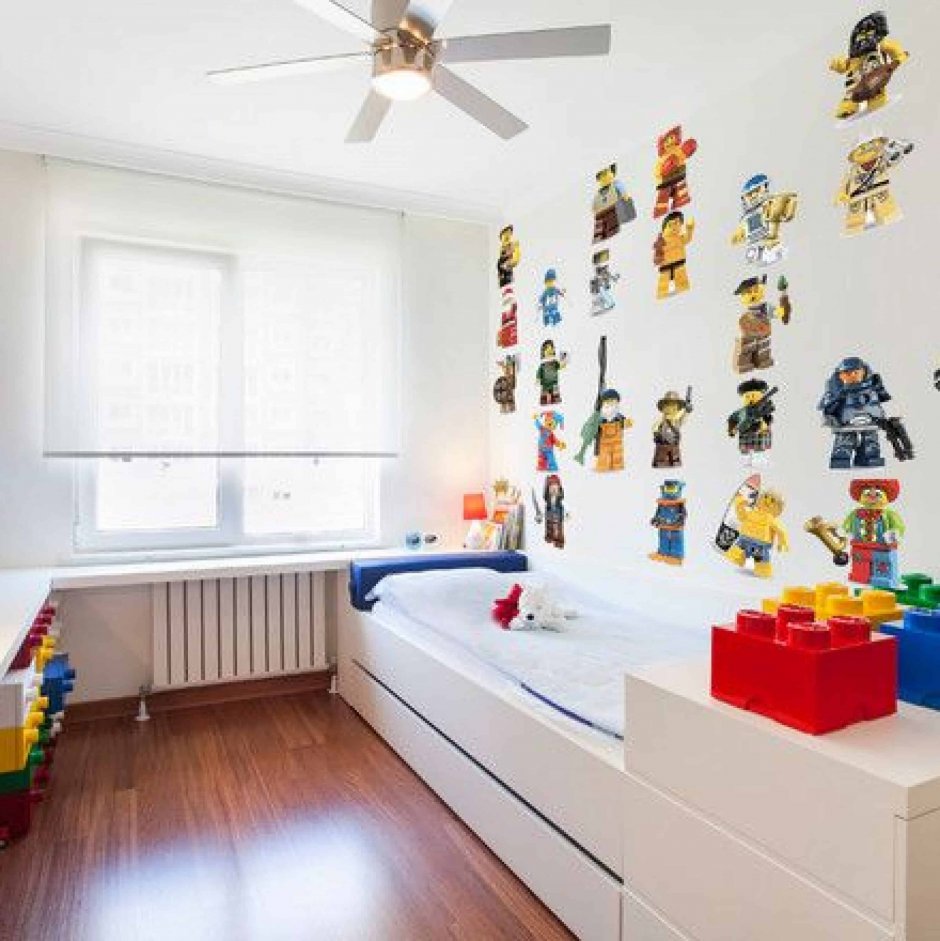 Лего в интерьере детской комнаты