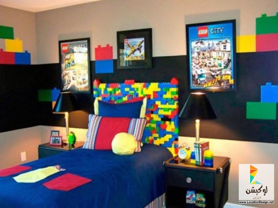 Детская комната для мальчика в стиле лего