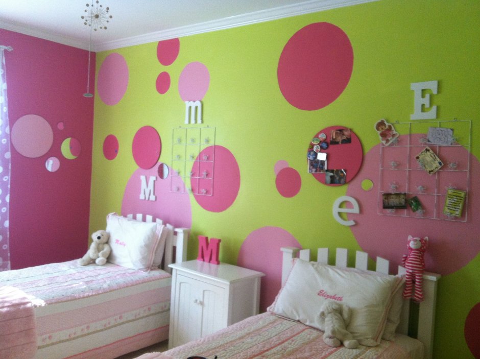 Покраска детской комнаты для девочек