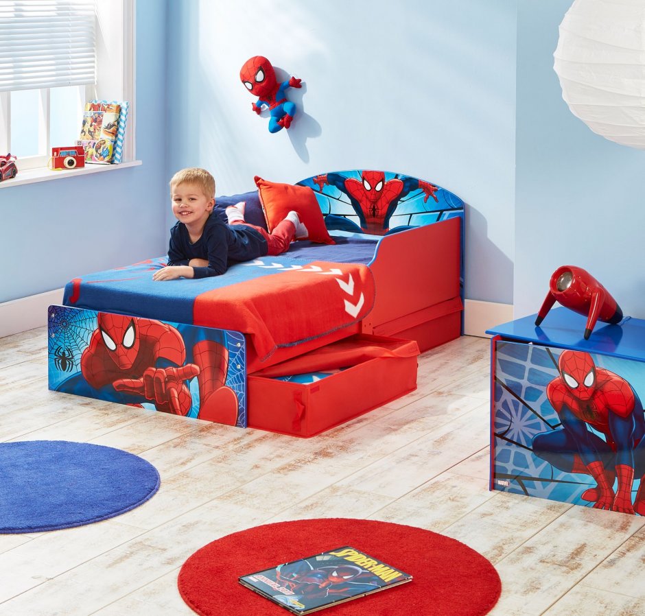 Детские кровати с человеком пауком