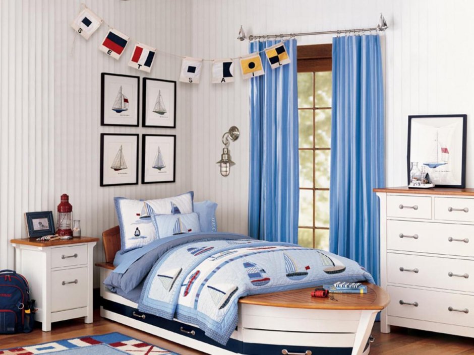 Детские спальни в морском стиле