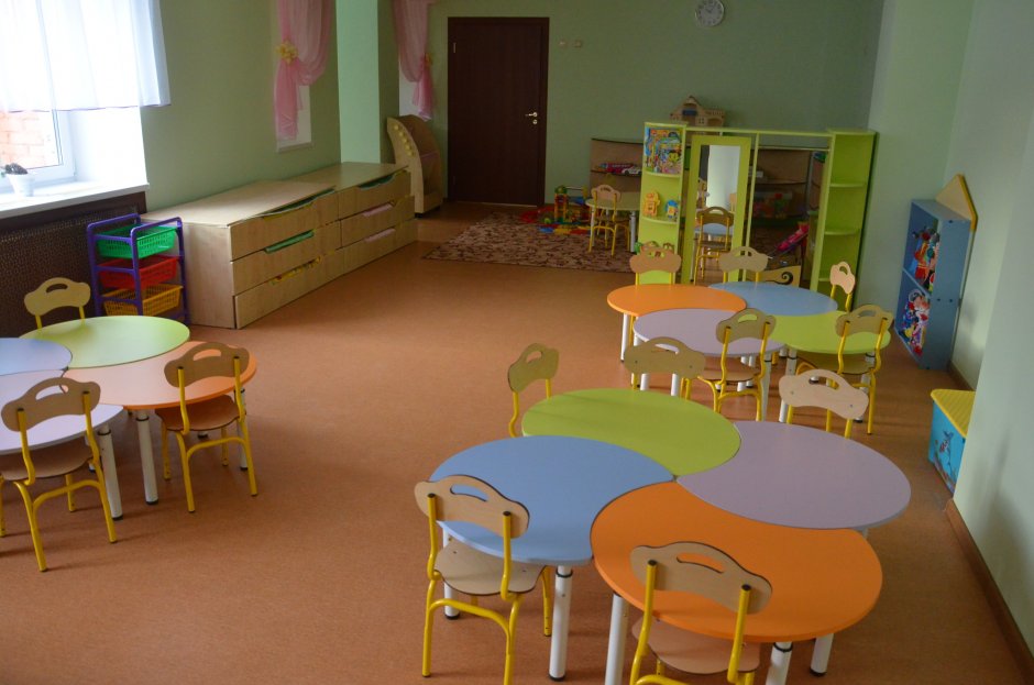 Расположение мебели в детском саду