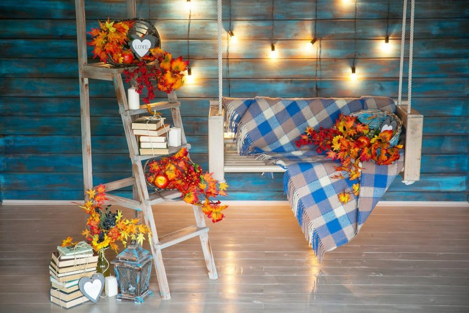 Осенний декор фотостудии