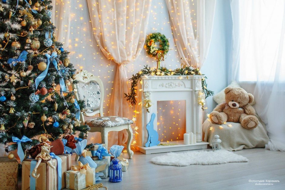 Новогодний интерьер в фотостудии
