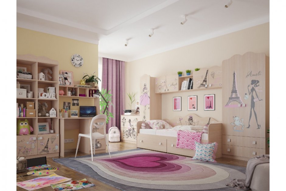 Детские комнаты мебель