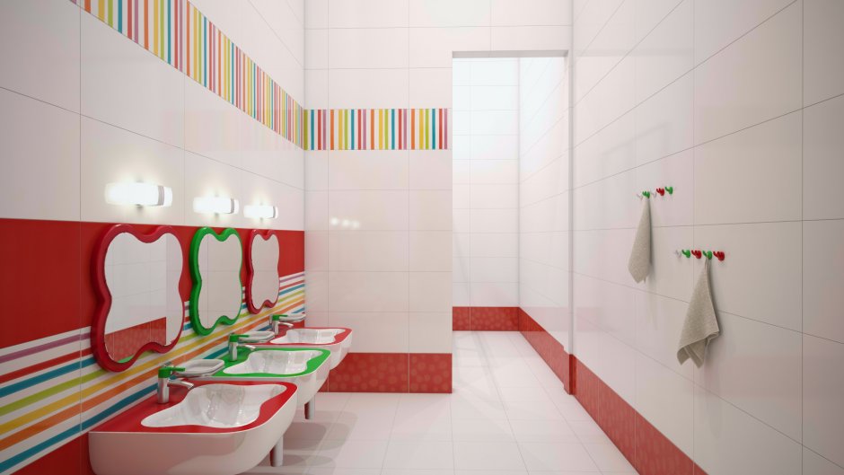 Туалеты в детском саду современные