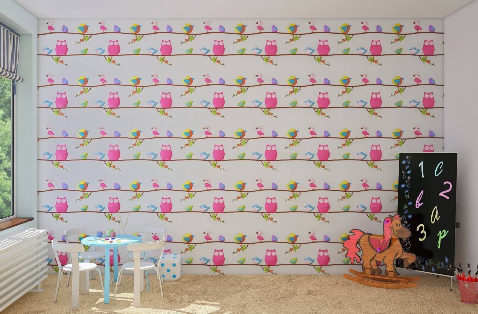 Панели для детской комнаты стена