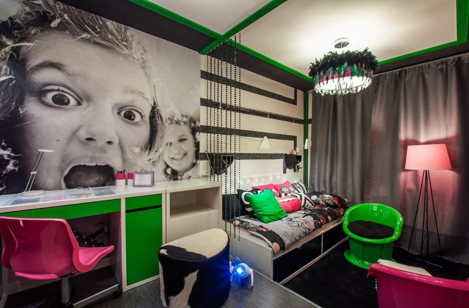 Обои подростковые для комнаты девочки и мальчика