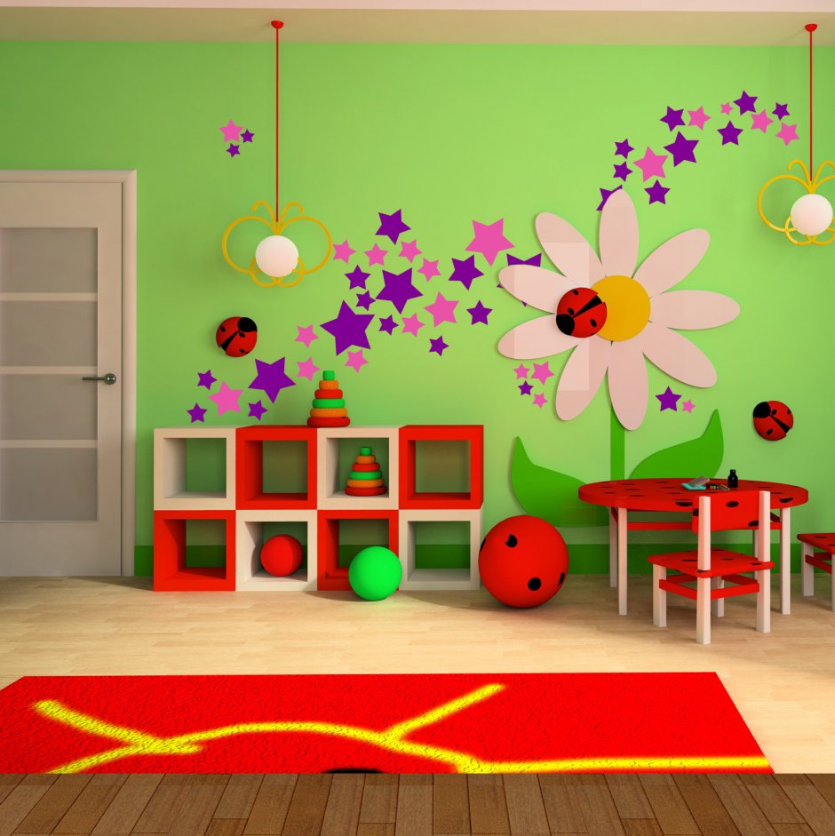 Оформление комнаты в детском саду своими руками