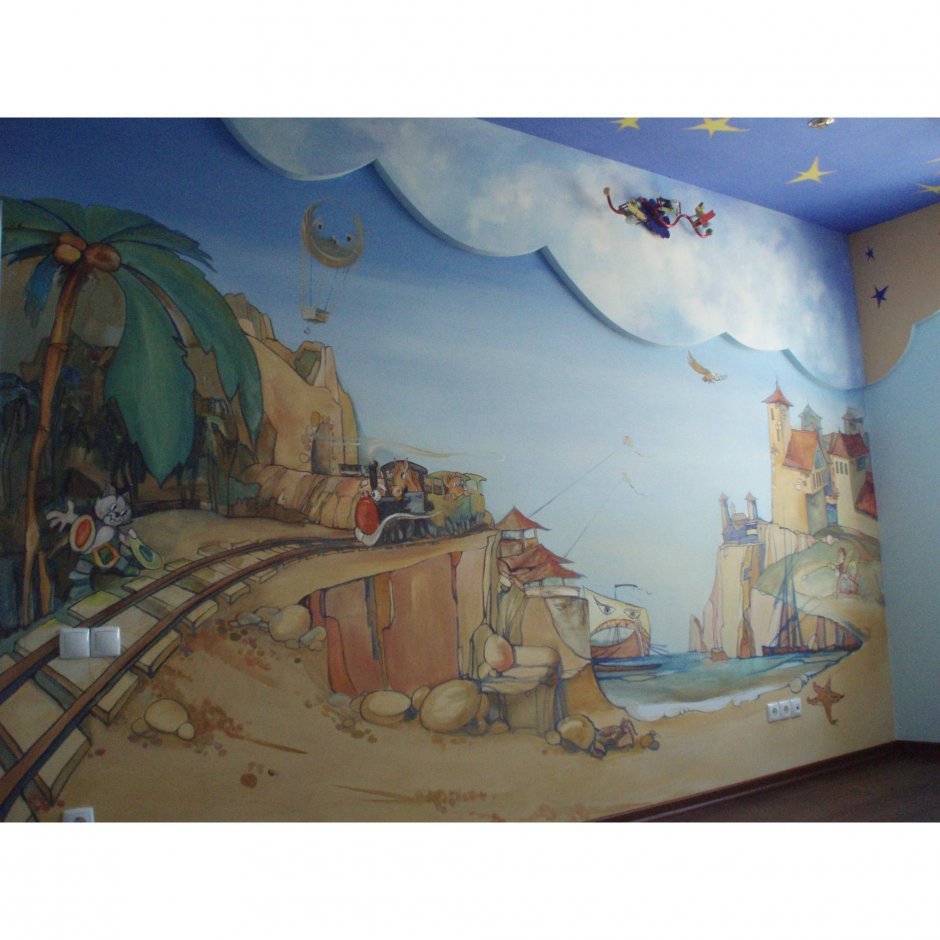Художественная роспись стен в детской