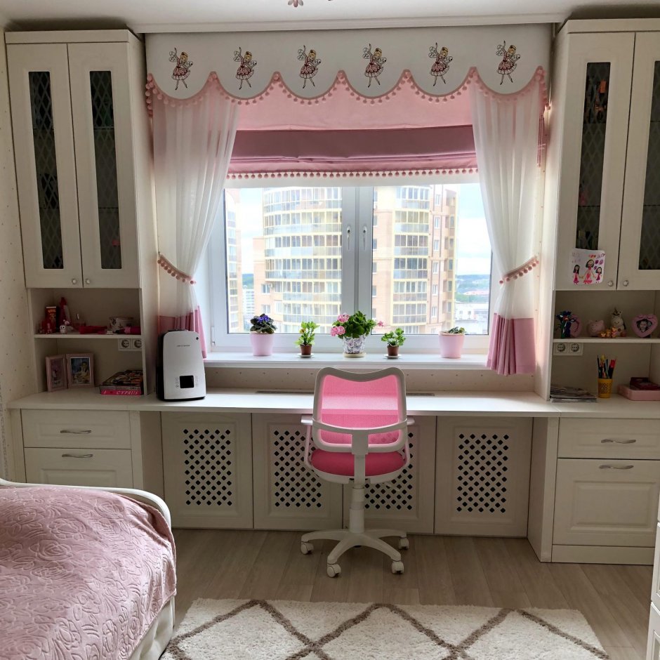 Римские шторы в детскую комнату девочке