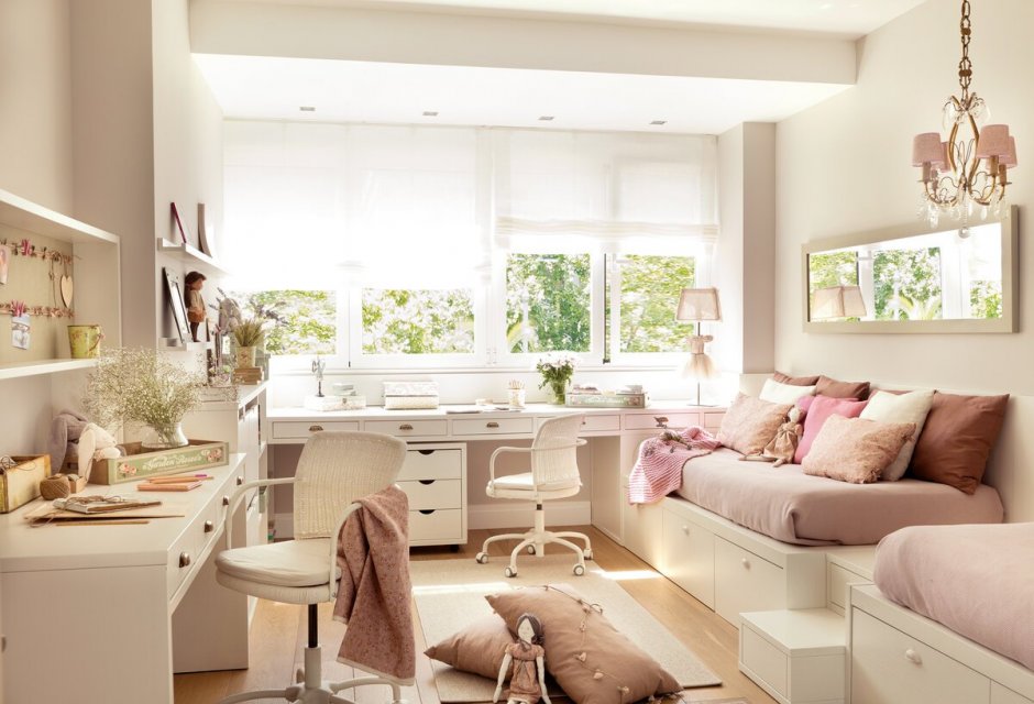 Интерьер тдетской комнаты для двух девочек