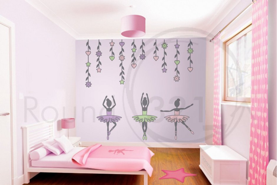 Дизайн детской комнаты для Дочки балерина