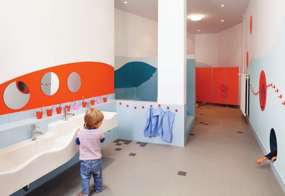 Ванные комнаты в детских садах