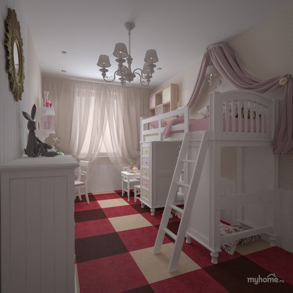 Интерьер комнаты сталинка детская