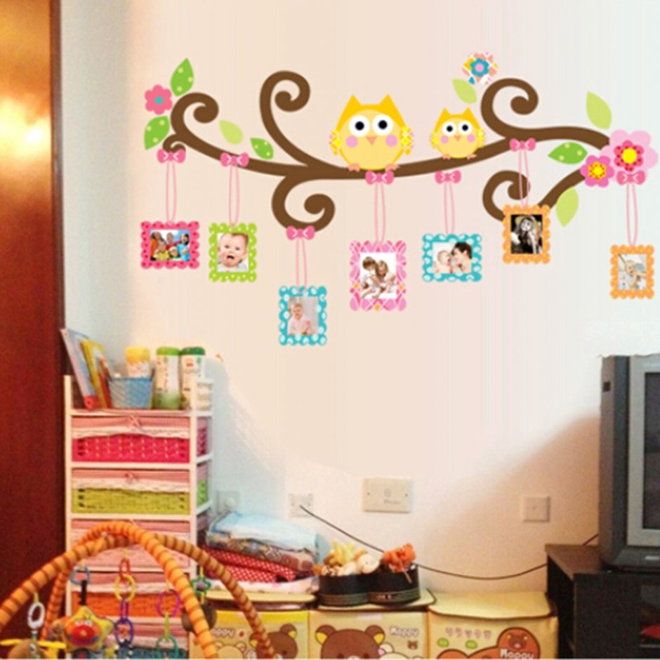 Декоративные наклейки для интерьера детской комнаты