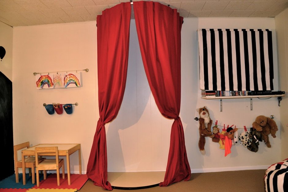 Шторы для детского театра в детском саду