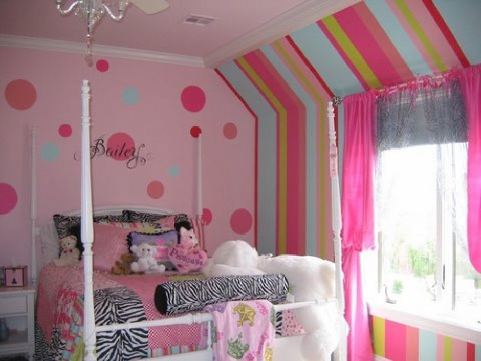 Детская комната для девочки покрасить
