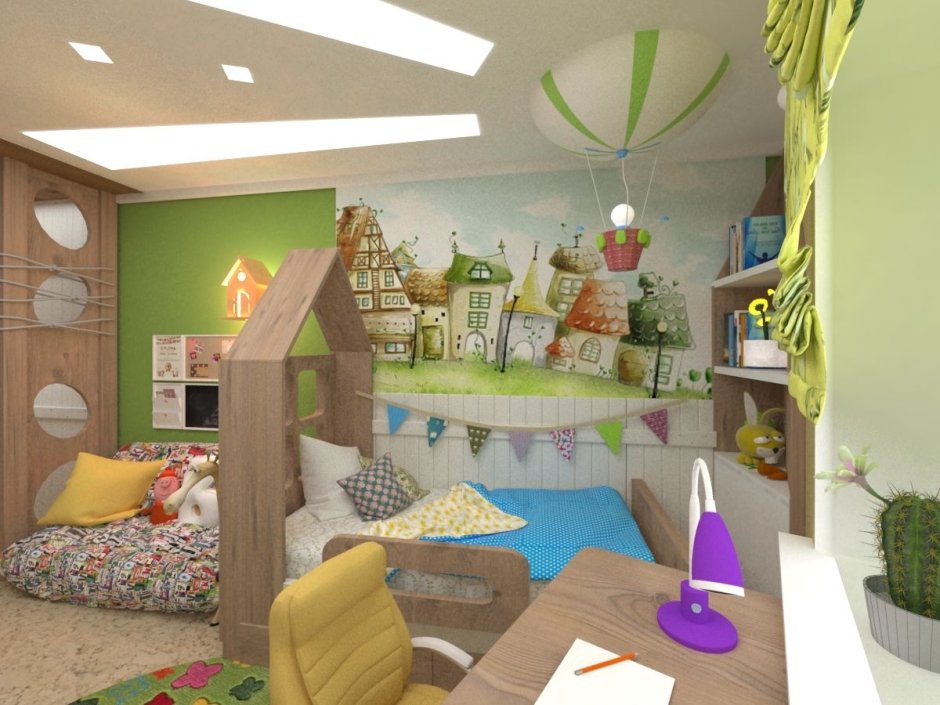 Детская комната в эко стиле