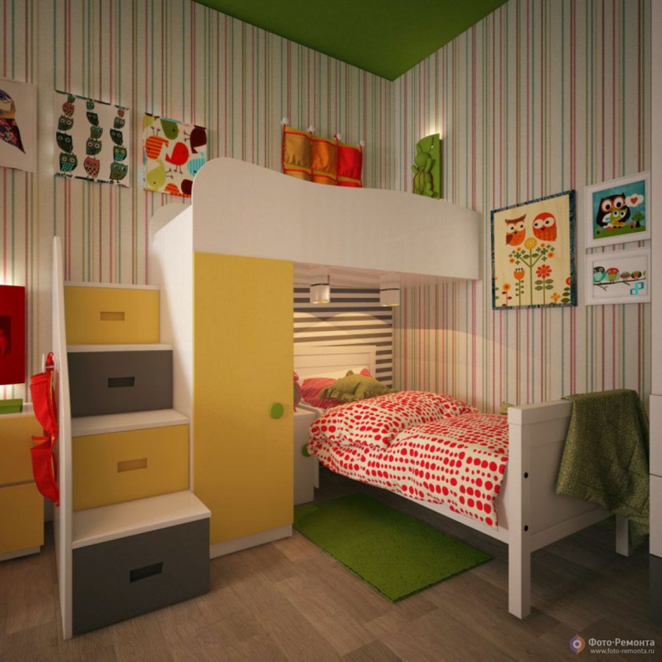 Спальня для разновозрастных детей