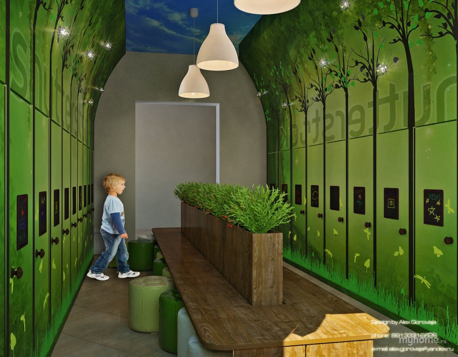 Необычные коридоры в детском саду