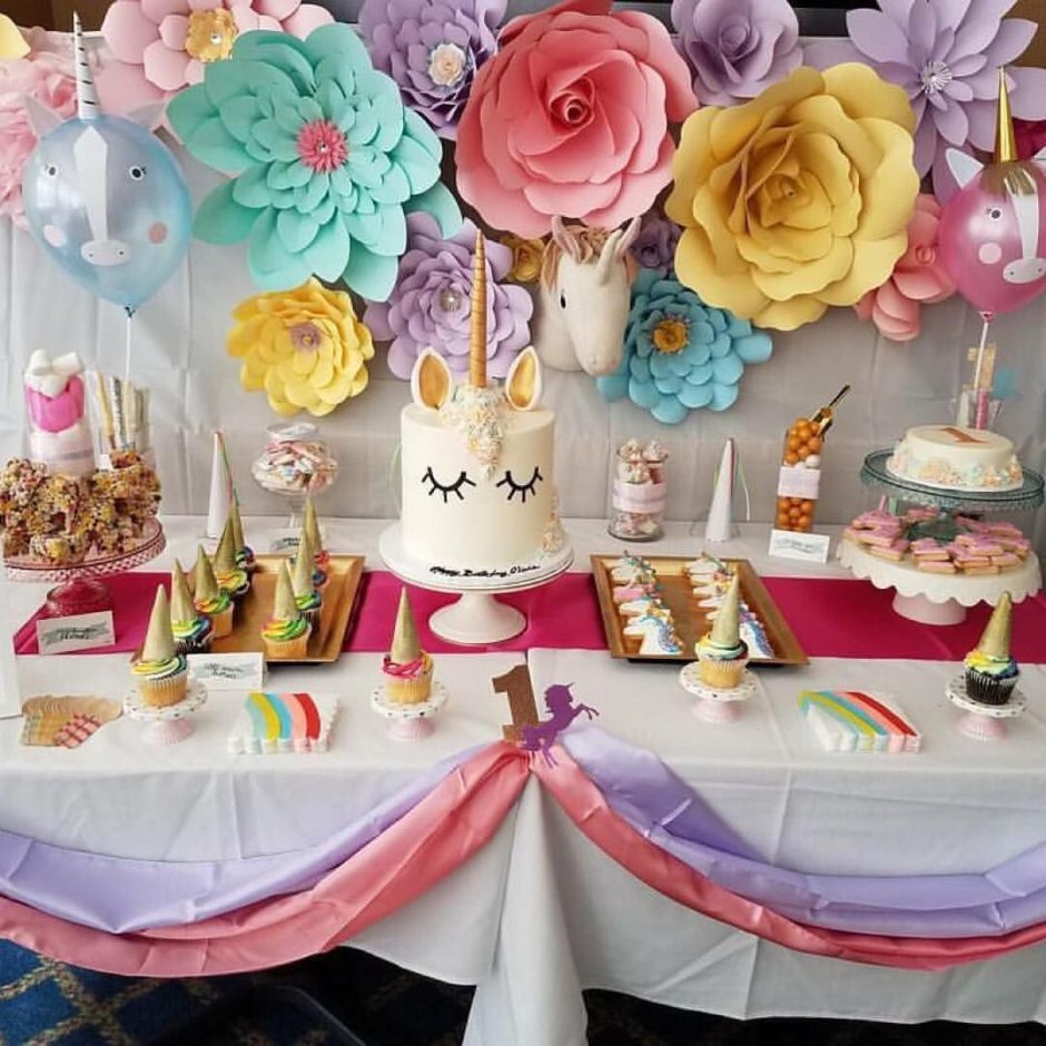 Декор праздничного стола на день рождения